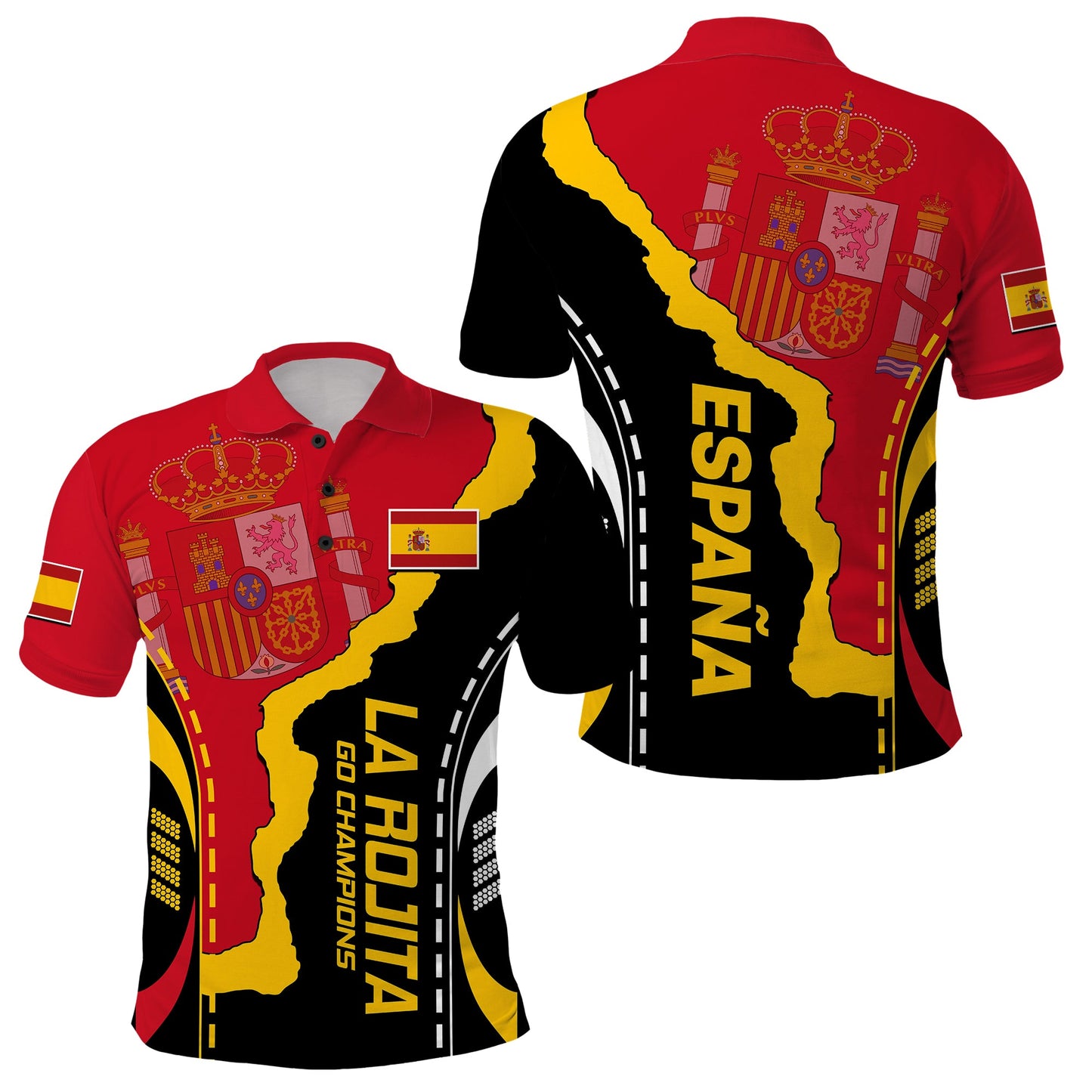Spain Polo Shirt La Rojita Football Go Champions