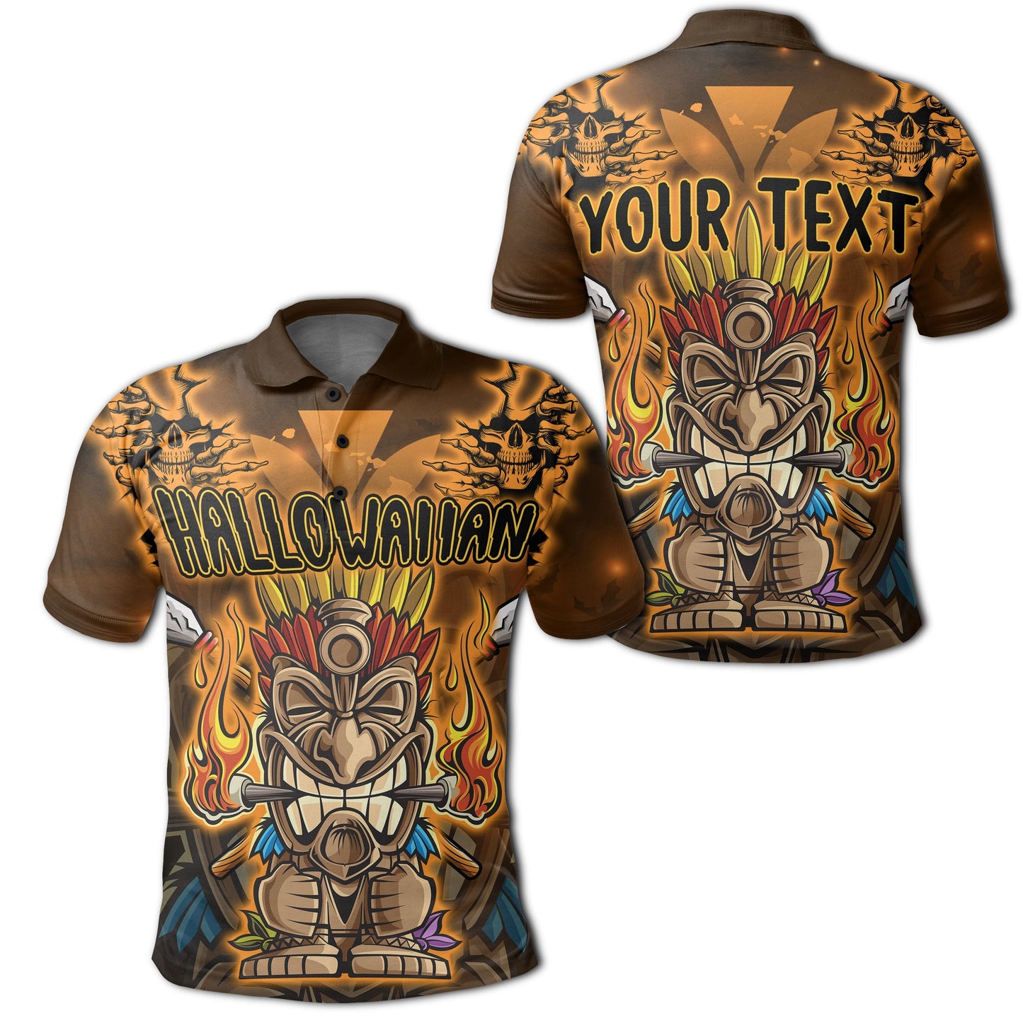 Hawaii Halloween 2020 Polo Shirt - JVT Style