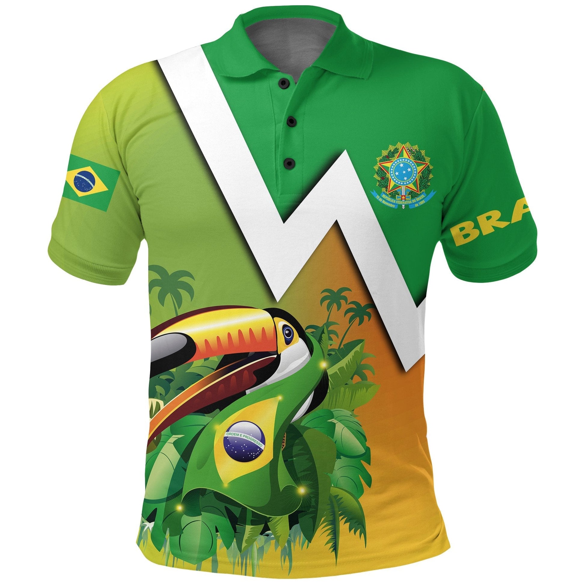 Brazil Polo Shirt Toco Toucan