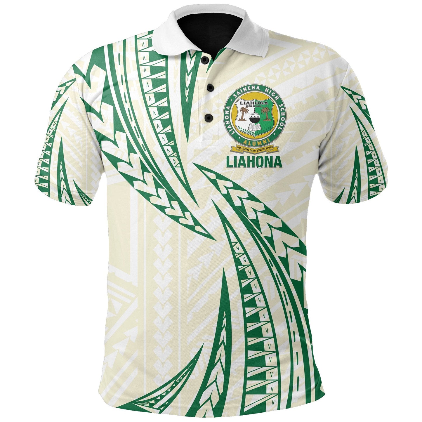 Liahona High School Polo Shirt White