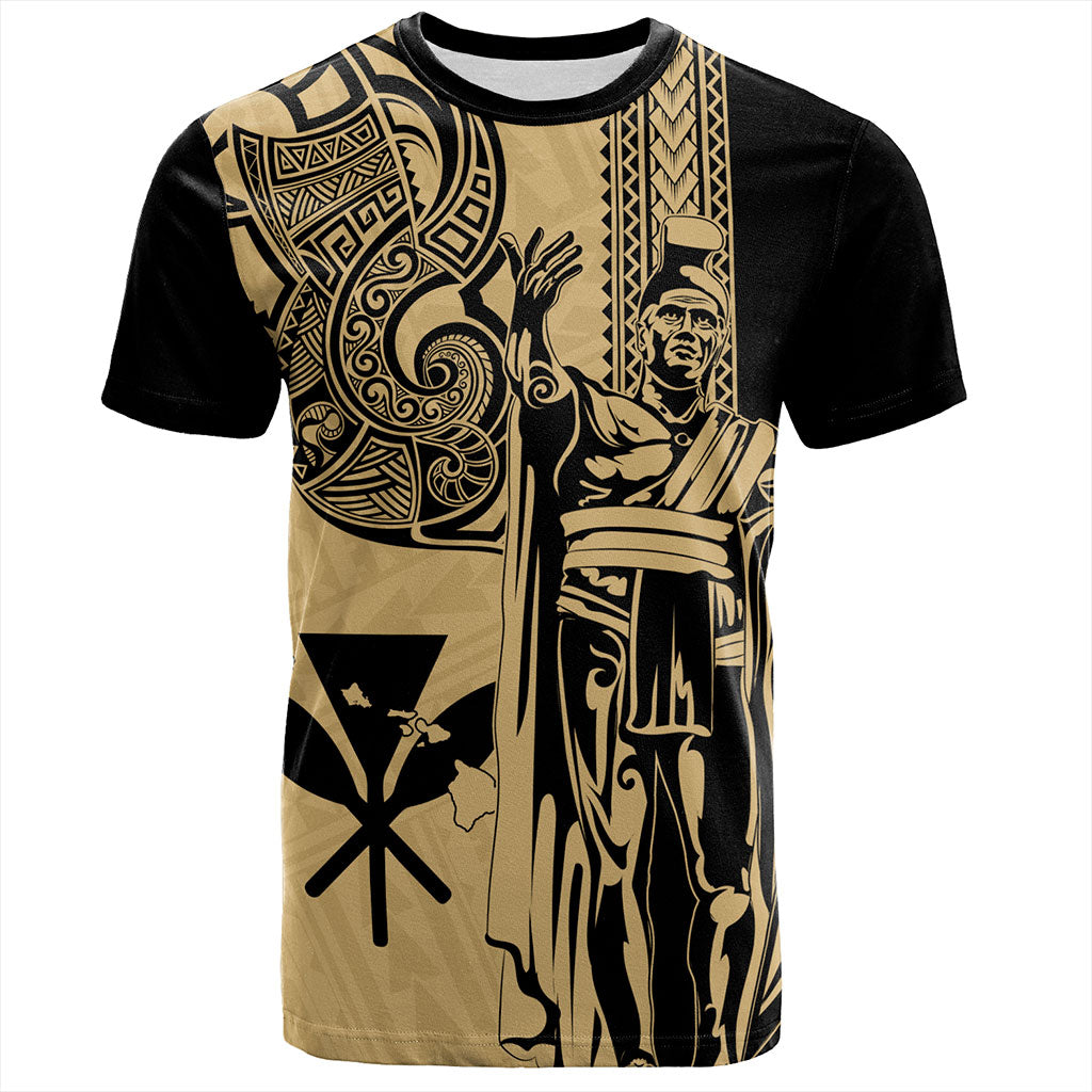 Hawaii T-Shirt Polynesian Tribal Tattoo King Kamehameha Shirt