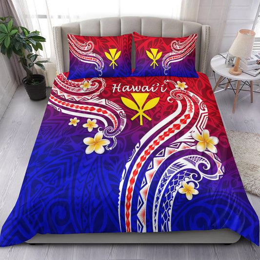 Hawaii Bedding Set Polynesian Line Style
