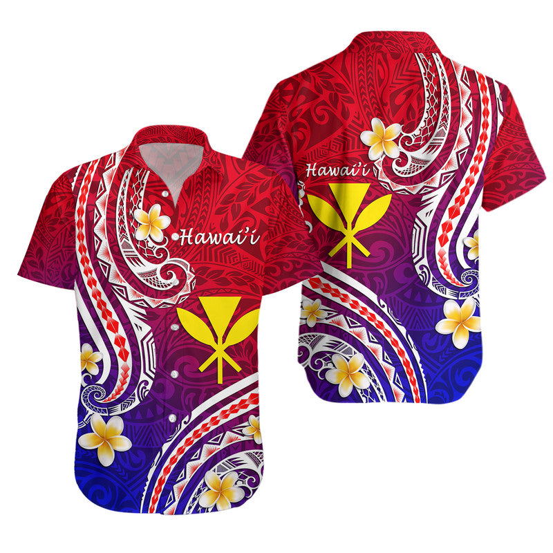 Hawaii Hawaiian Shirt Polynesian Line Style