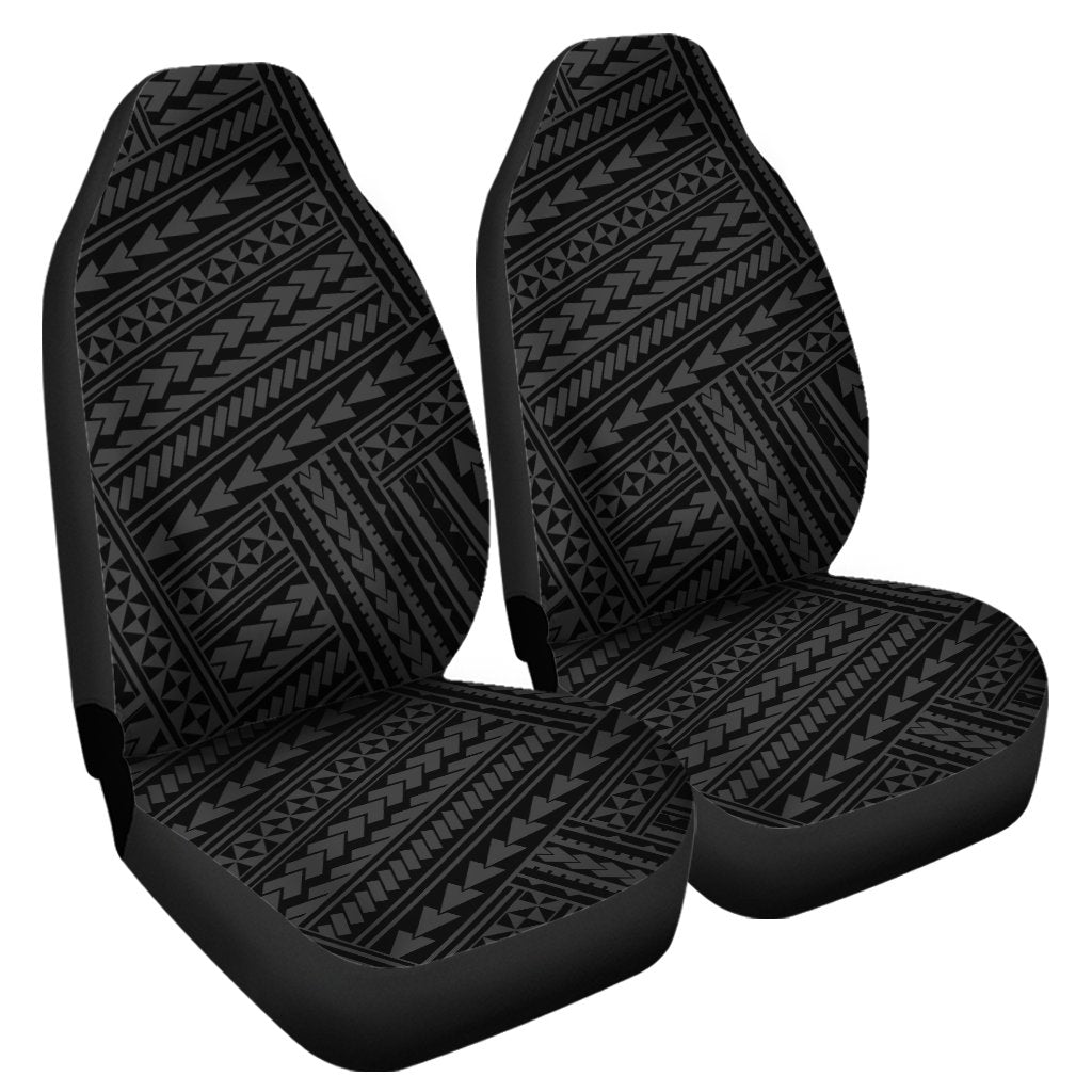 Polynesian Nation Gray Car Seat Cover