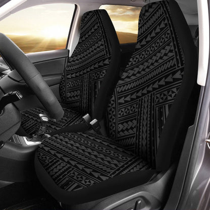Polynesian Nation Gray Car Seat Cover