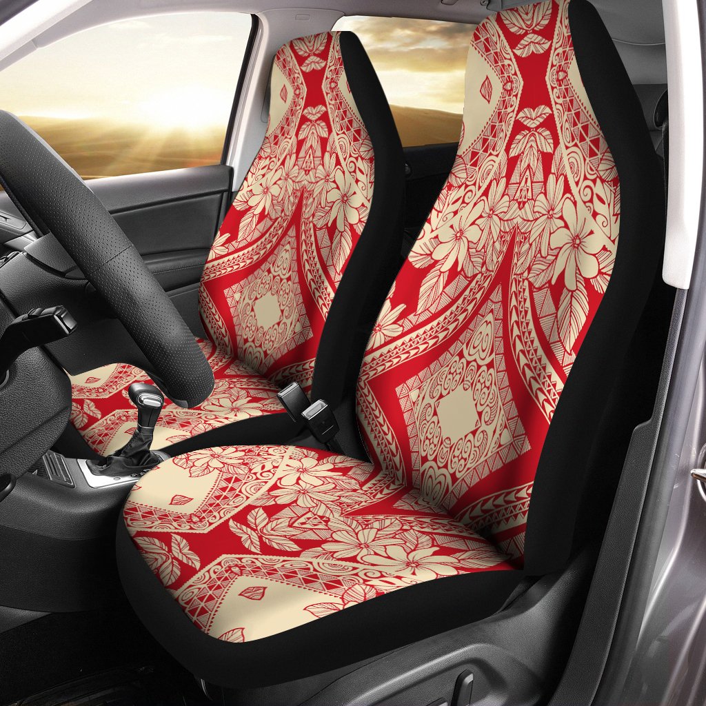 Polynesian Plumeria Mix Car Seat Cover