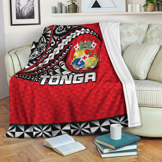 Tonga Premium Blanket Polynesian Tattoo