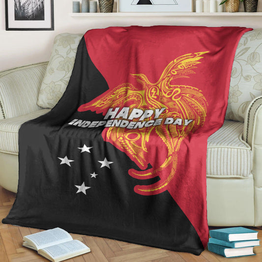 Papua New Guinea Premium Blanket Independence Day Flag Style