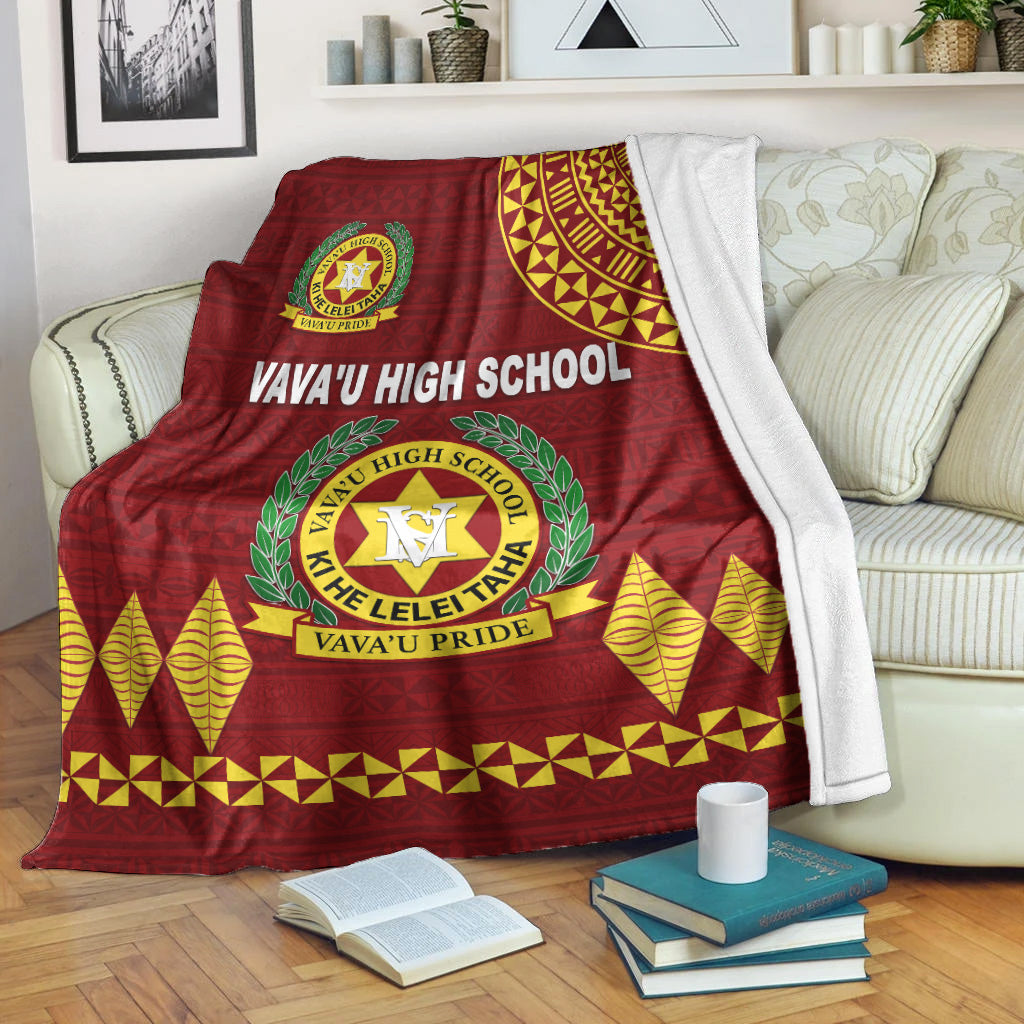 Tonga Vava'u High School Premium Blanket Simple Style Maroon