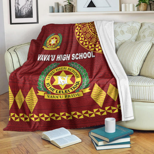 Tonga Vava'u High School Premium Blanket Simple Style Maroon