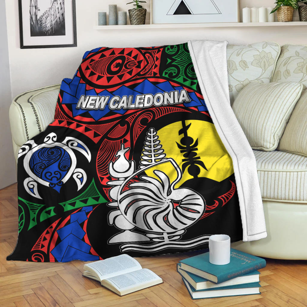 New Caledonia Premium Blanket Color Flag
