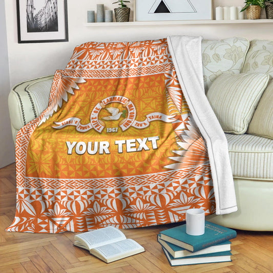 Custom Personalised Tonga Tailulu College Premium Blanket Simplified Version