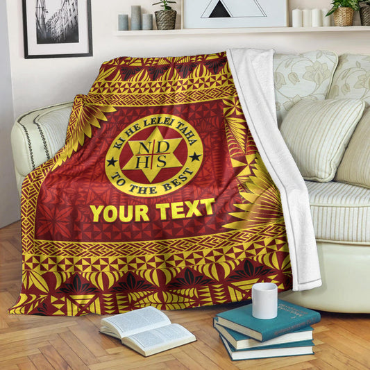 Custom Personalised Tonga Niuatoputapu High School Premium Blanket Simplified Version