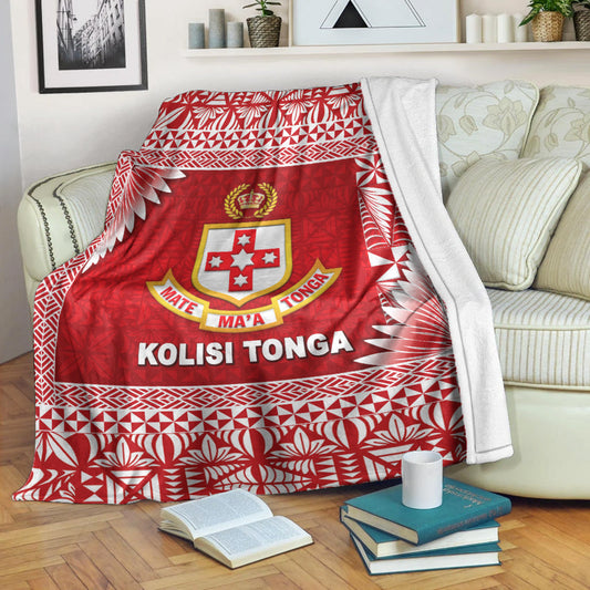 Tonga Kolisi Tonga College Premium Blanket Simplified Version