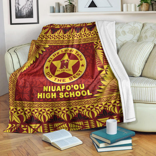Tonga Niuafo'ou High School Premium Blanket Simplified Version