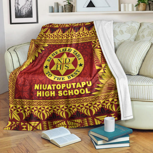 Tonga Niuatoputapu High School Premium Blanket Simplified Version