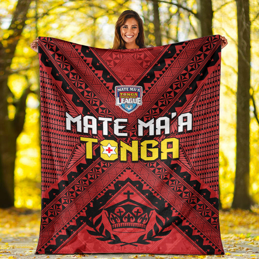 Tonga Rugby MMT Premium Blanket Ngatu Mate Maa Tonga Simple