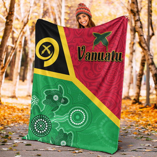 Vanuatu Premium Blanket Aboriginal Turtle Mix Sand Drawing