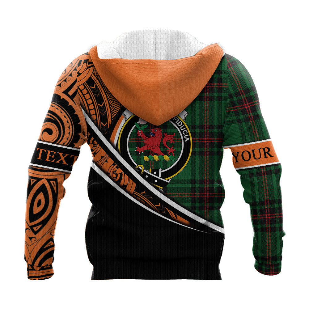 Printivon Primrose Knitted Hoodie Pattern Polynesian Custom Text