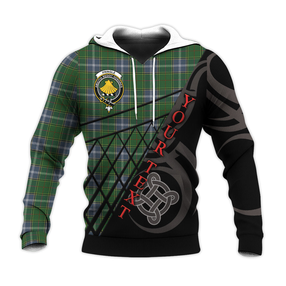 Printivon Pringle Knitted Hoodie Pattern Celtic Custom Text