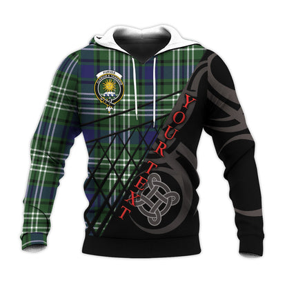 Printivon Purves Knitted Hoodie Pattern Celtic Custom Text