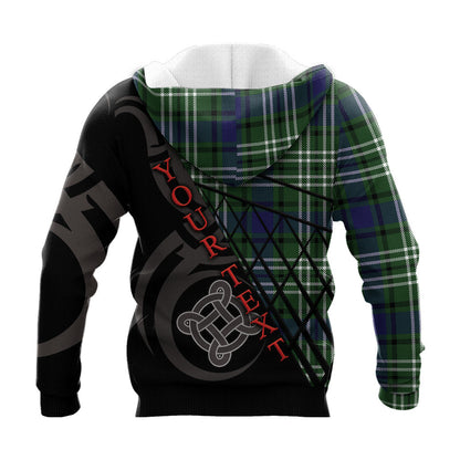 Printivon Purves Knitted Hoodie Pattern Celtic Custom Text