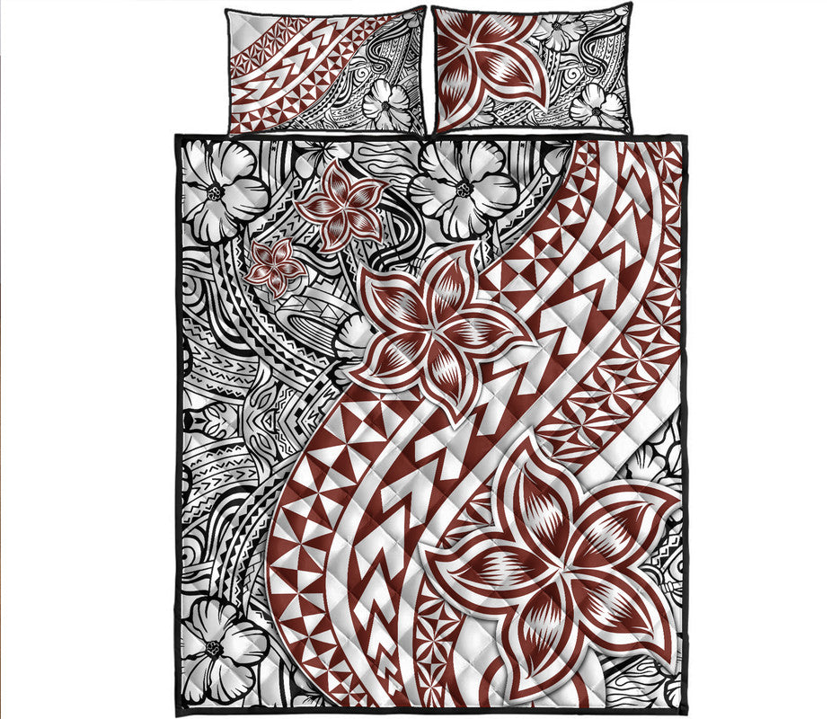 Traditional Polynesian Tribal Tattoo Retro Quilt Bed Set