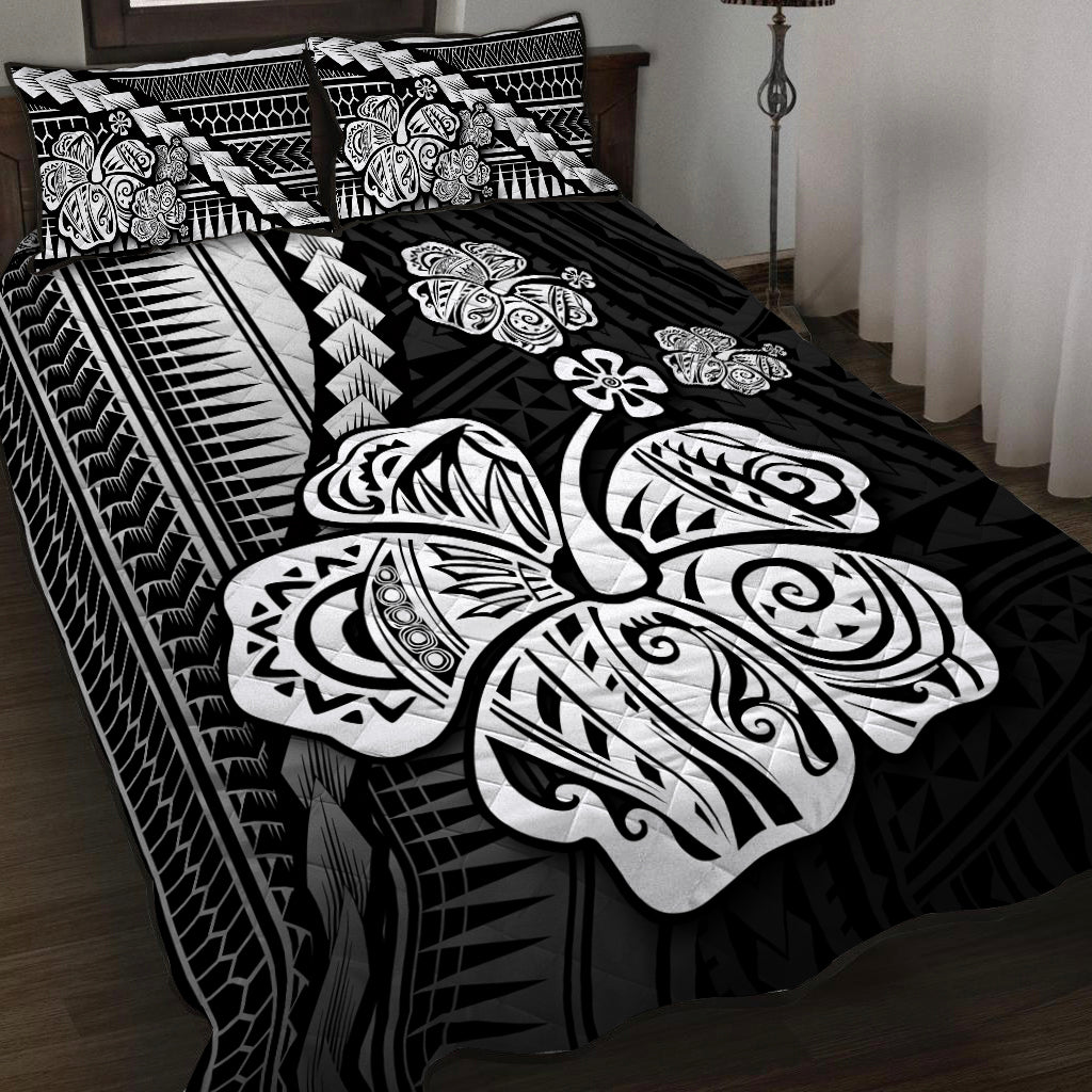 Polynesian Hibiscus Quilt Bed Set Hawaiian Style No.4
