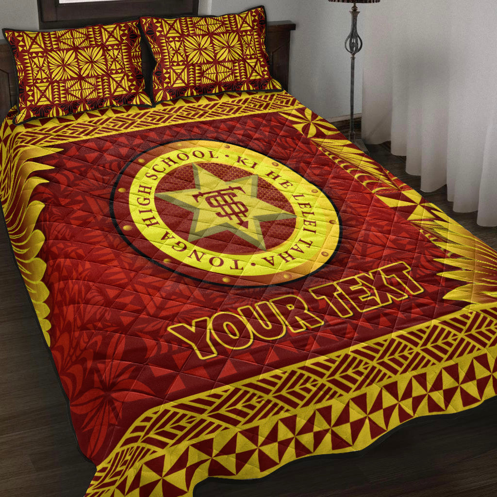 (Custom Personalised) Tonga High School Quilt Bed Set Simplified Version