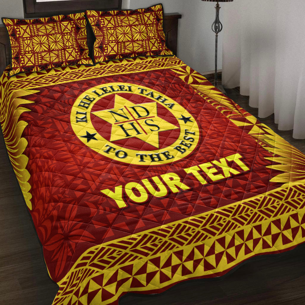 (Custom Personalised) Tonga Niuatoputapu High School Quilt Bed Set Simplified Version