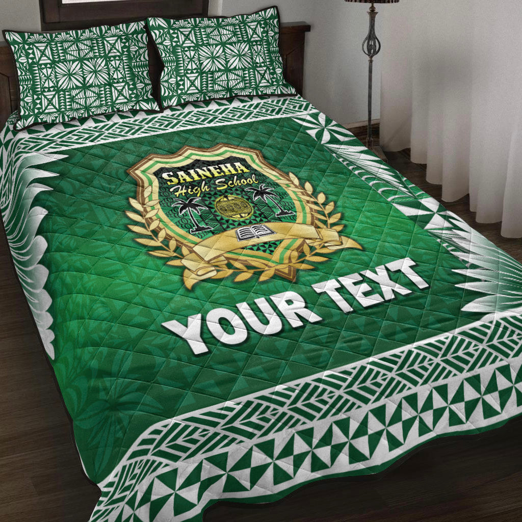 (Custom Personalised) Tonga Saineha High School Quilt Bed Set Simplified Version