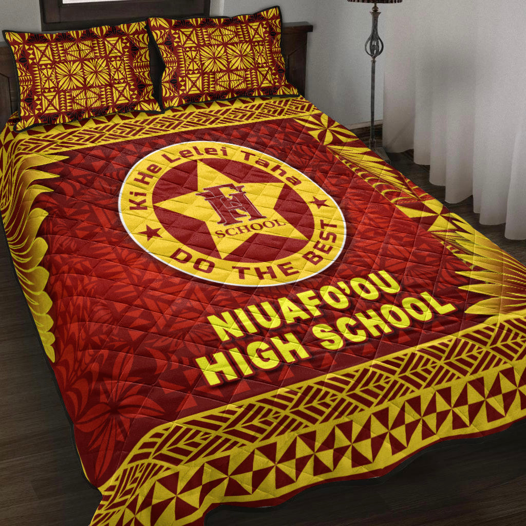 Tonga Niuafo'ou High School Quilt Bed Set Simplified Version