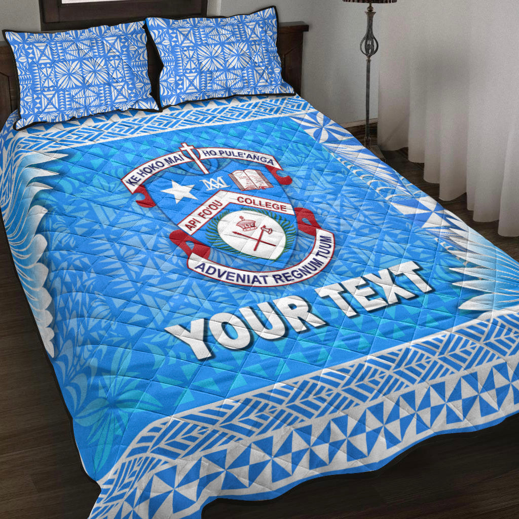 (Custom Personalised) Tonga Apifo'ou College Quilt Bed Set Simplified Version