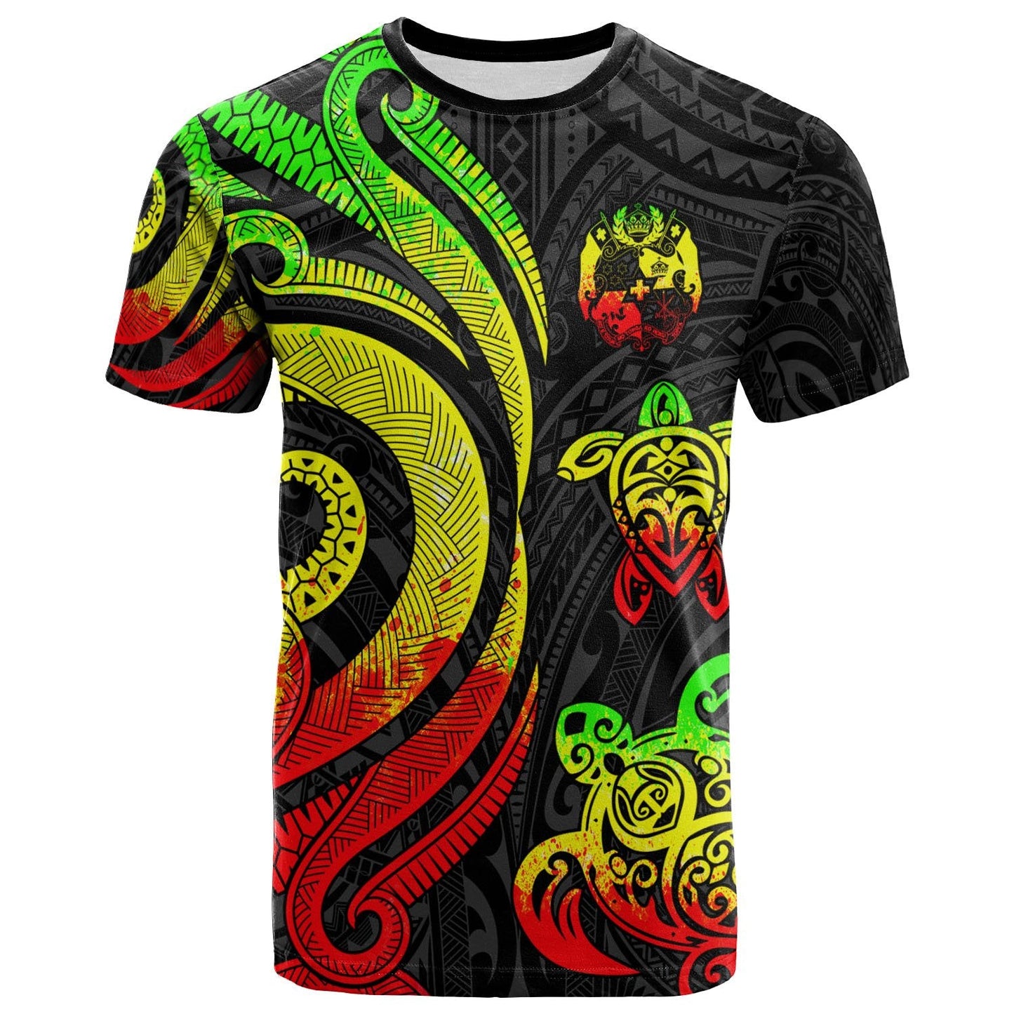 Tonga Polynesian T-Shirt - Reggae Tentacle Turtle