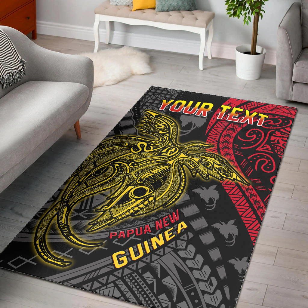 (Custom Personalised) Papua New Guinea Area Rug Raggiana Birds Of Paradise Happy 47th Independence Day