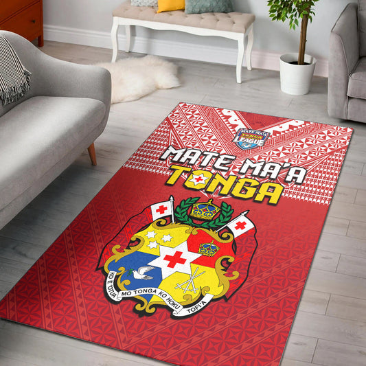 Tonga Rugby MMT Area Rug Ngatu Mate Maa Tonga Special