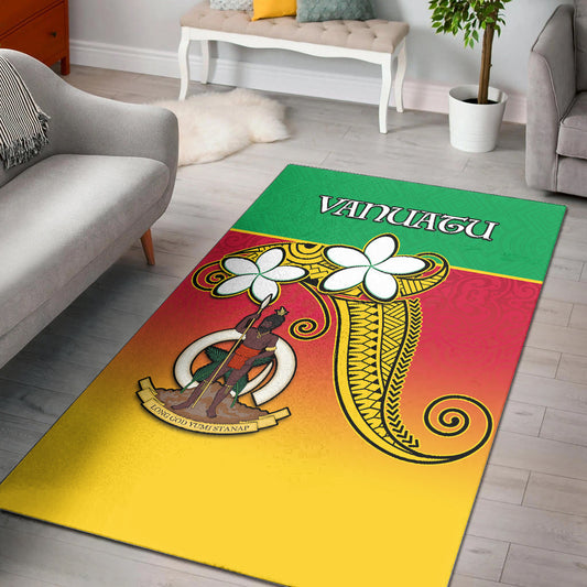 Vanuatu Novelty Area Rug Frangipani Tropical Spa Flower