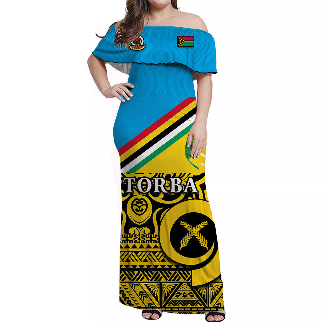 Torba Province Province Off Shoulder Long Dress Vanuatu Proud
