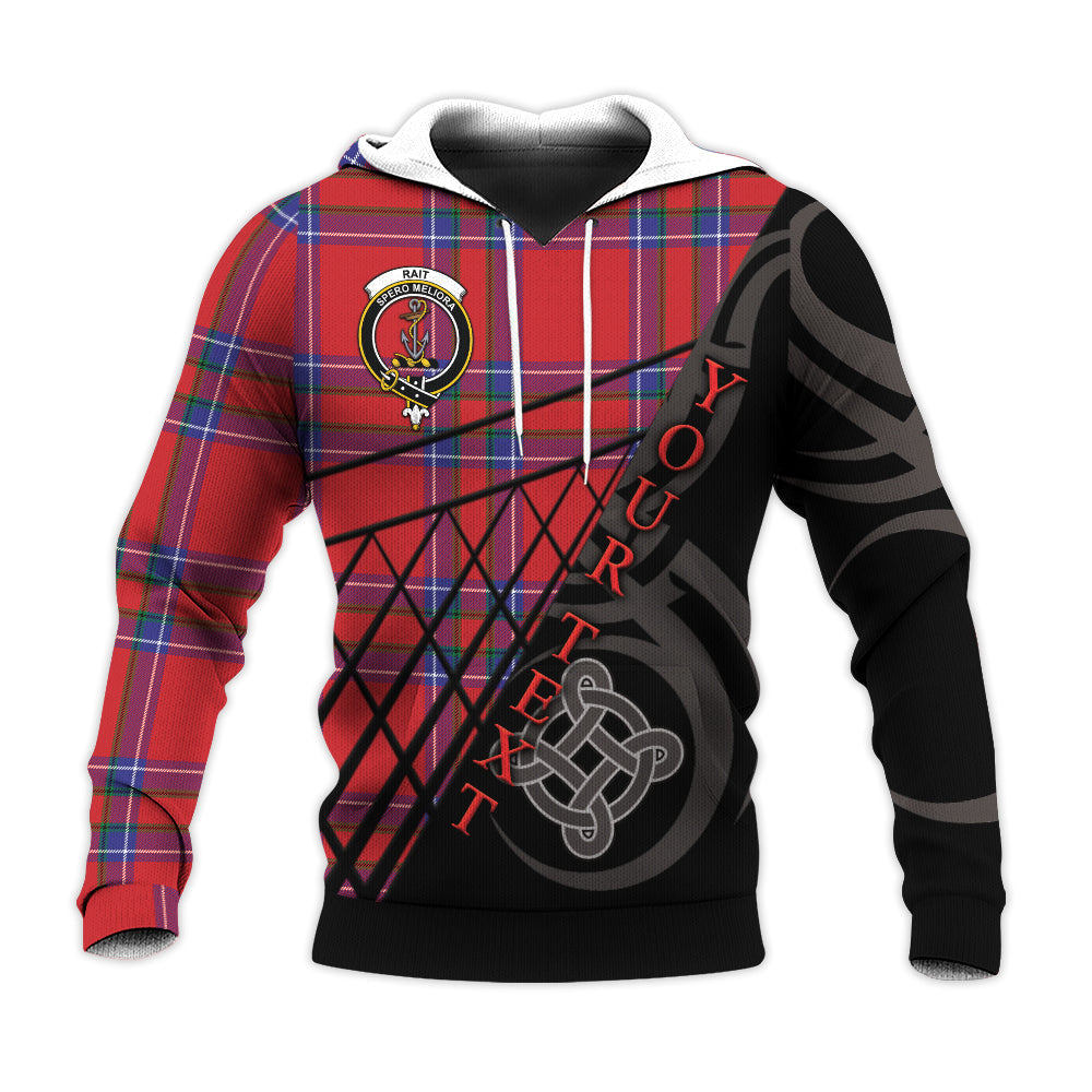 Printivon Rait Knitted Hoodie Pattern Celtic Custom Text