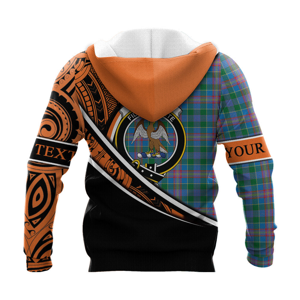 Printivon Ralston 01 Knitted Hoodie Pattern Polynesian Custom Text