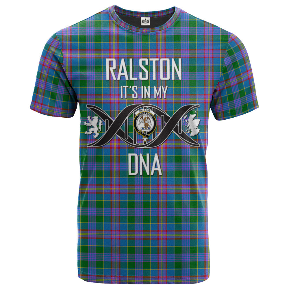 Printivon Ralston 01 Clan DNA In Me Tartan Crest T Shirt