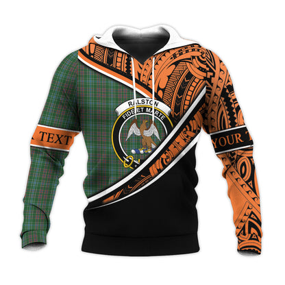 Printivon Ralston 02 Knitted Hoodie Pattern Polynesian Custom Text