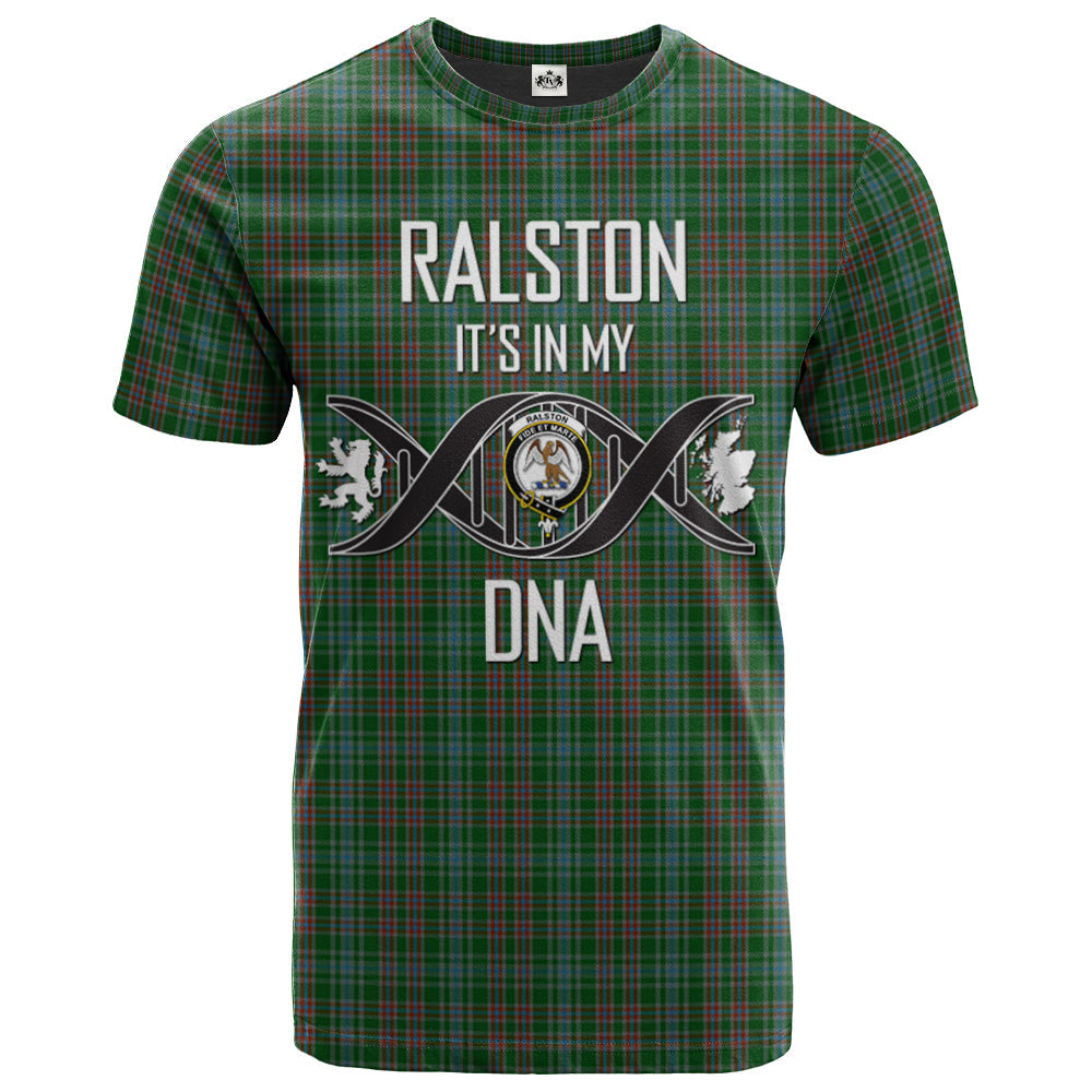 Printivon Ralston 02 Clan DNA In Me Tartan Crest T Shirt