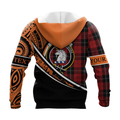 Printivon Ramsay Knitted Hoodie Pattern Polynesian Custom Text
