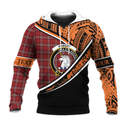 Printivon Ramsay 02 Knitted Hoodie Pattern Polynesian Custom Text