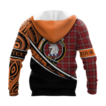 Printivon Ramsay 02 Knitted Hoodie Pattern Polynesian Custom Text