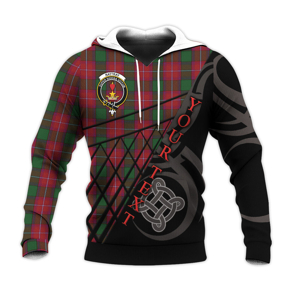 Printivon Rattray Knitted Hoodie Pattern Celtic Custom Text
