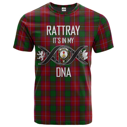 Printivon Rattray Clan DNA In Me Tartan Crest T Shirt