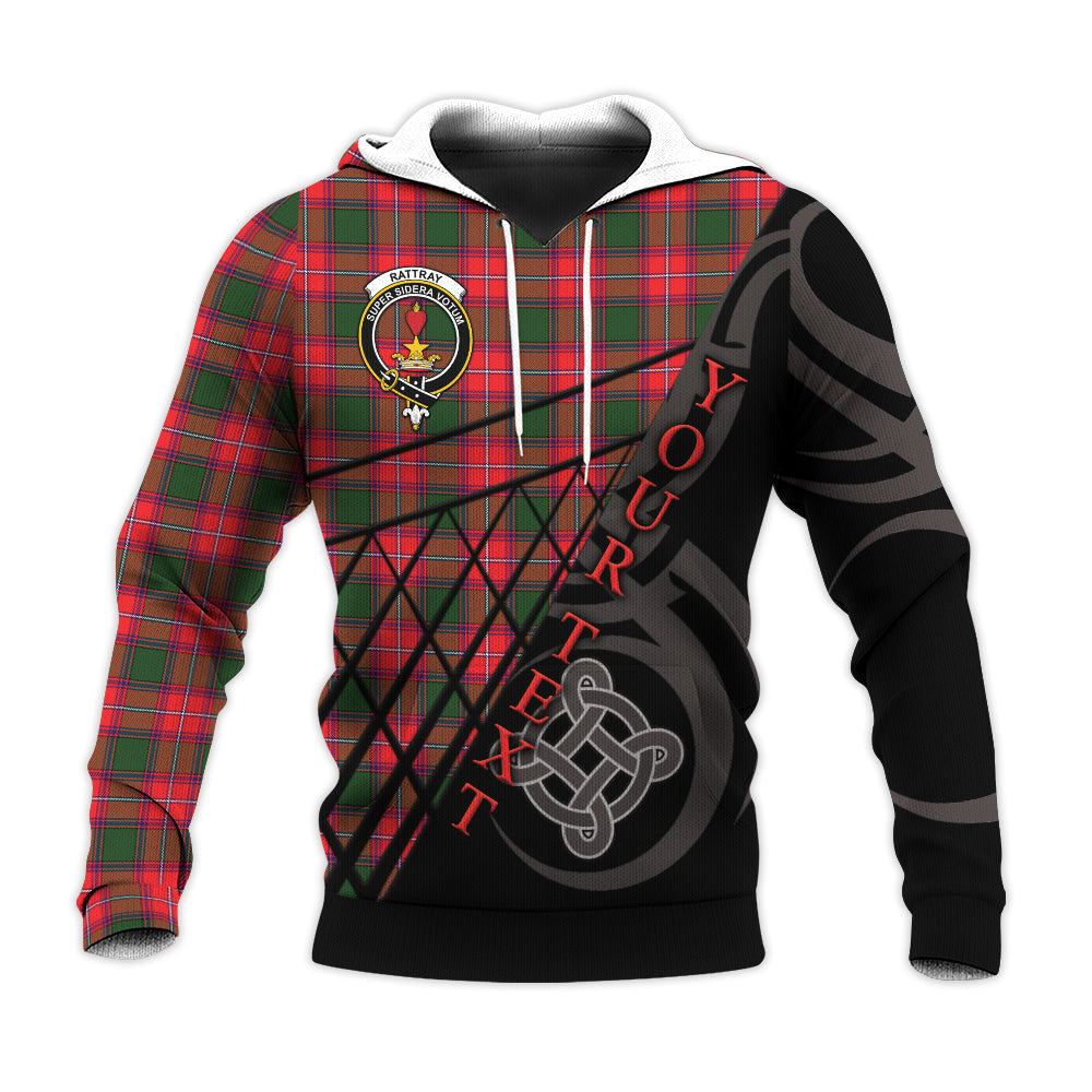 Printivon Rattray Modern Knitted Hoodie Pattern Celtic Custom Text