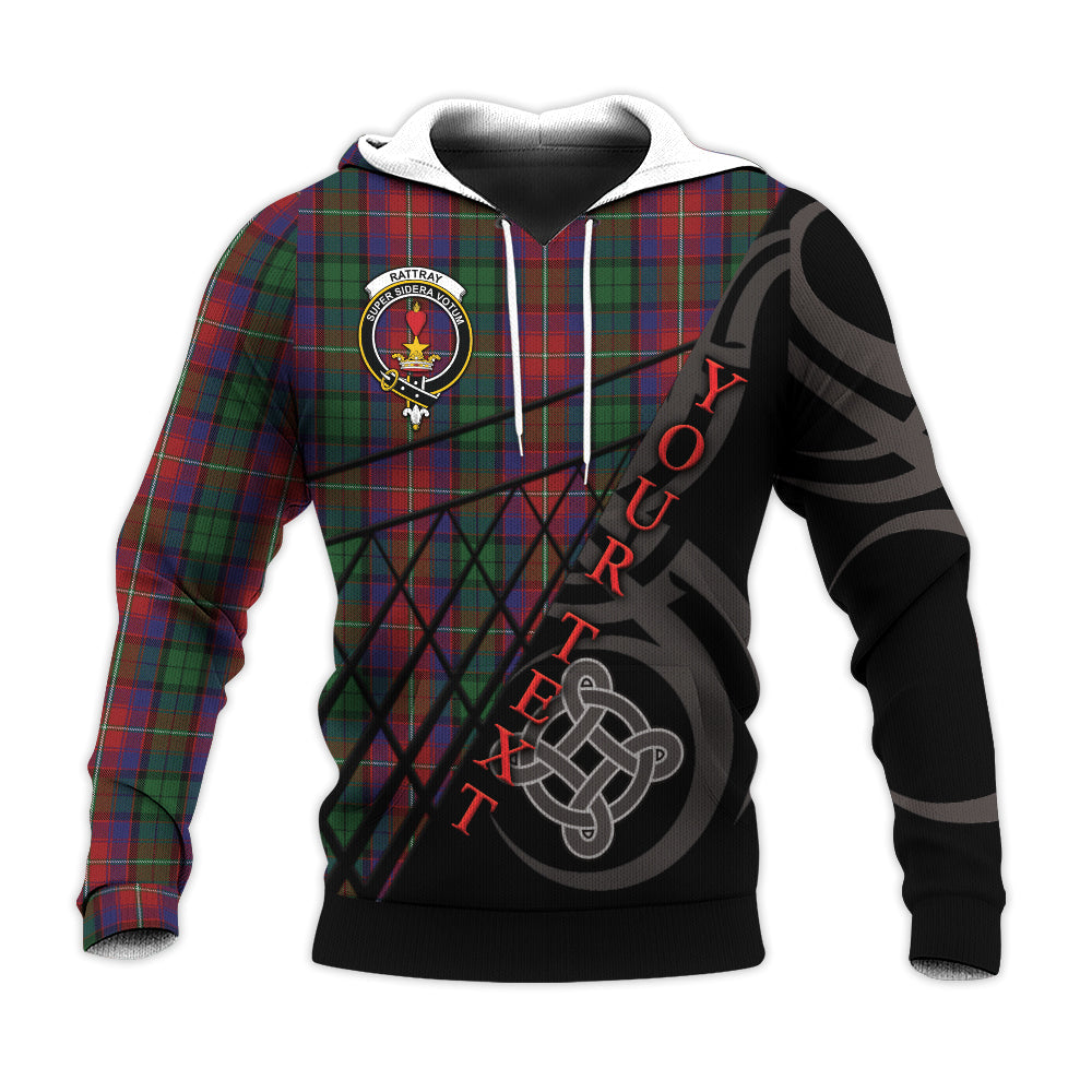 Printivon Rattray Of Lude Knitted Hoodie Pattern Celtic Custom Text